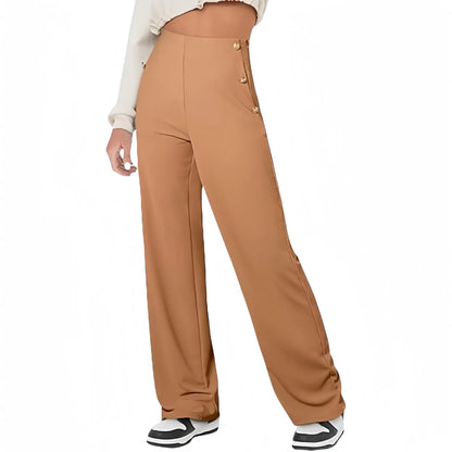 Pantalon Large Taille Haute pour Femme