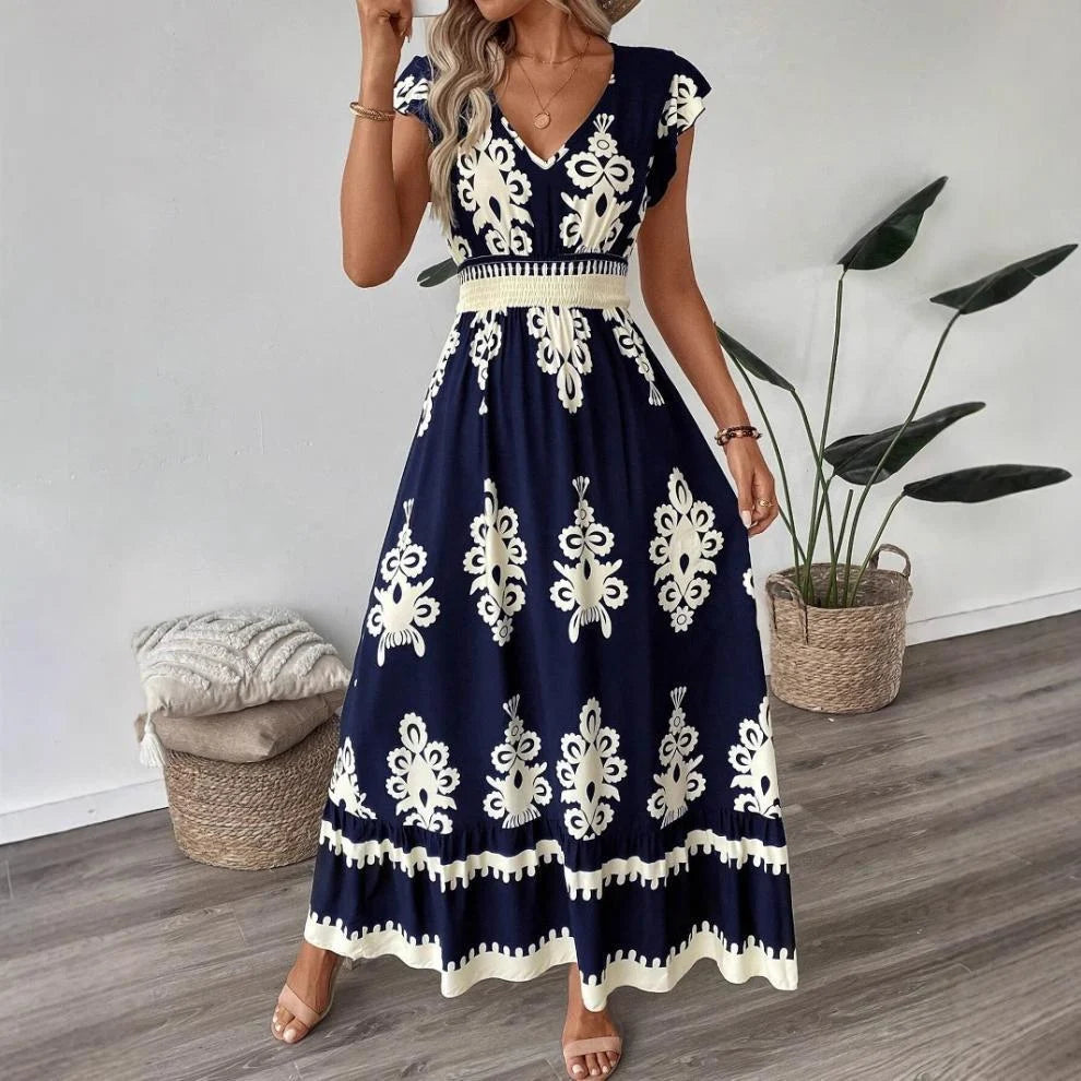 Robe Maxi "Riviera" Imprimée