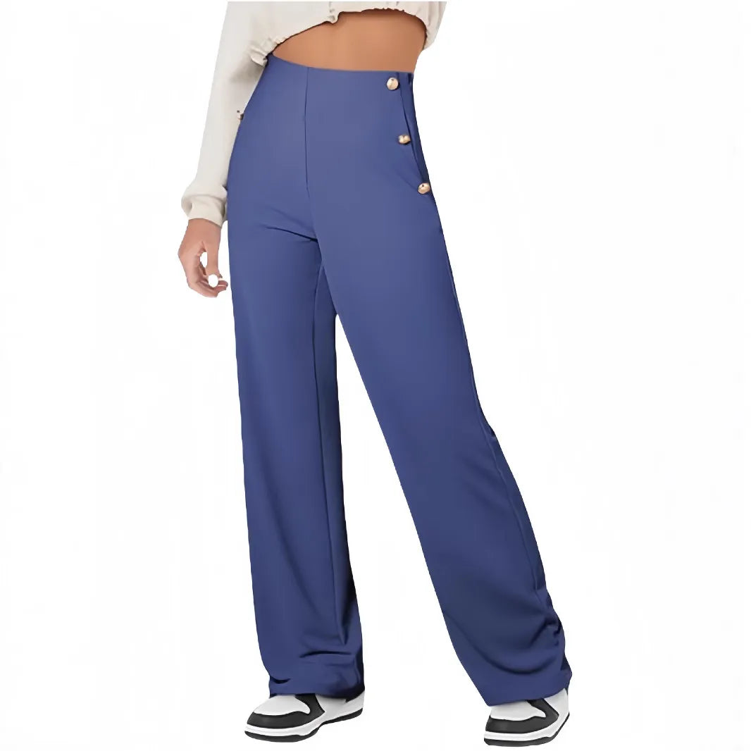Pantalon Large Taille Haute pour Femme