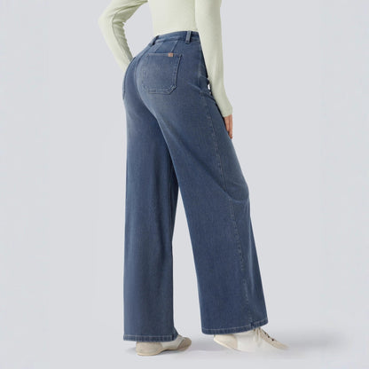 Jean Large Taille Mi-Haute Confort