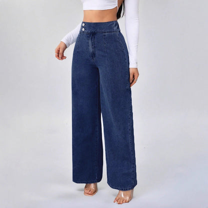 Jean Large Taille Haute "Héritage Denim"