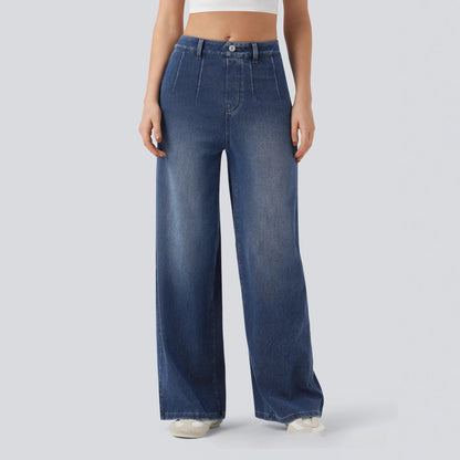 Jean Large Taille Mi-Haute Confort