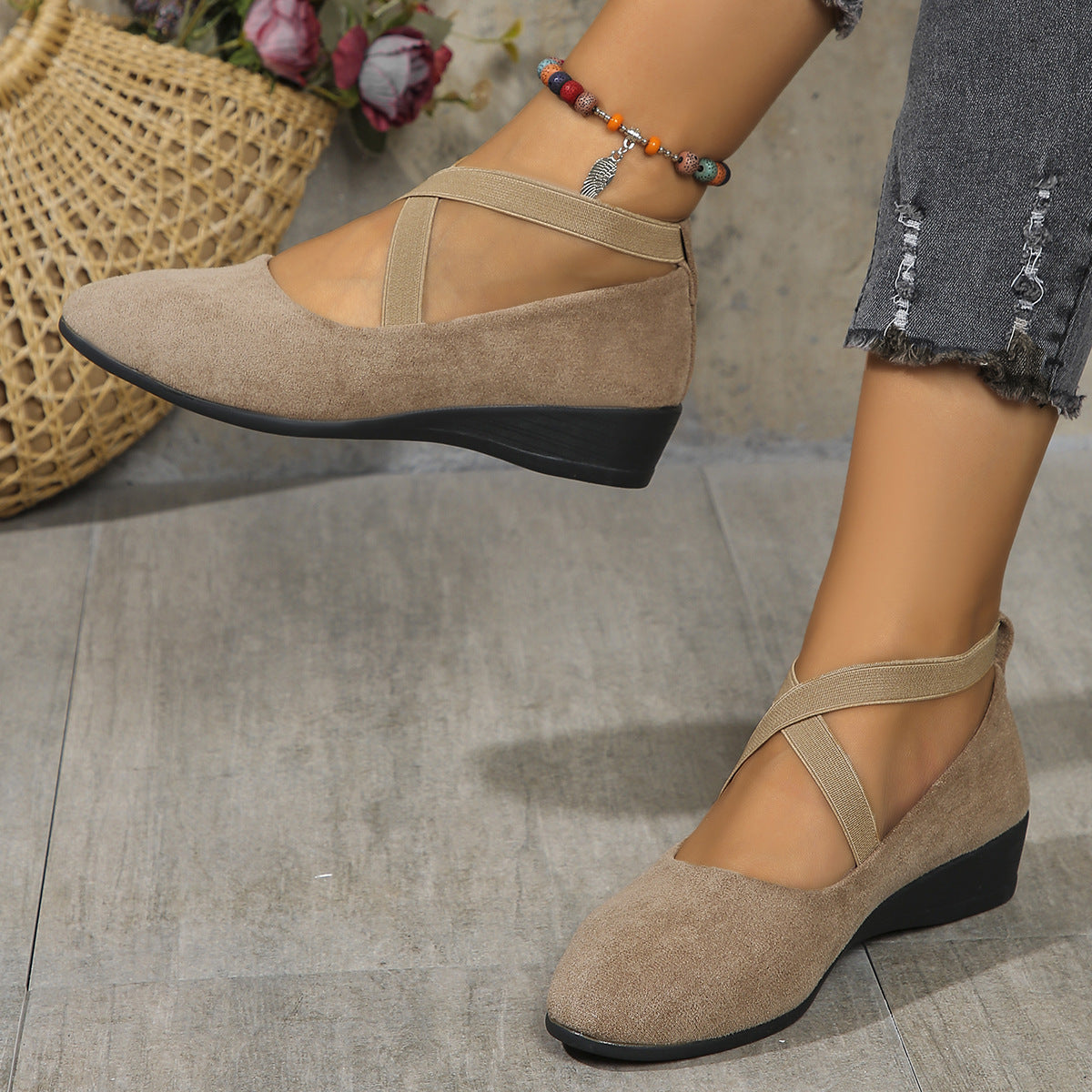 Baskets Compensées "Élan de Prestige"