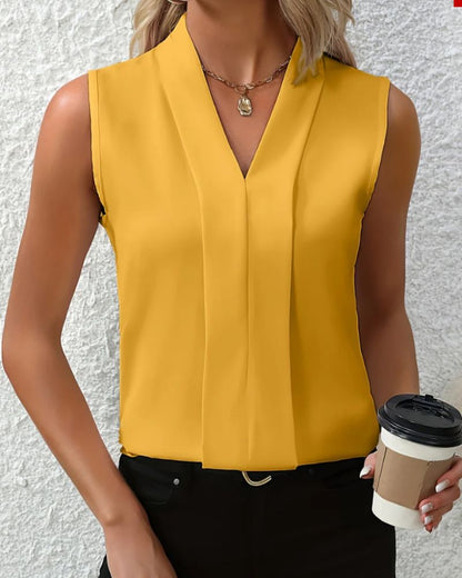 Nicole | Top décontracté ample à col en V