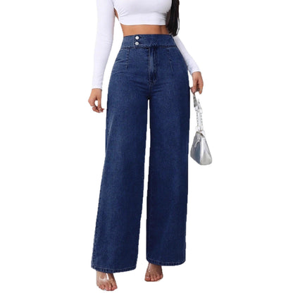 Jean Large Taille Haute "Héritage Denim"
