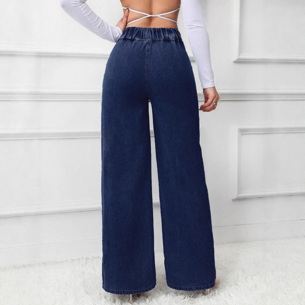 Jean Large Taille Haute "Héritage Denim"